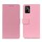  Realme GT 5G - Solid Läder Fodral - Rosa