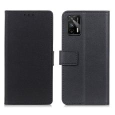  Realme GT 5G - Solid L&auml;der Fodral - Svart