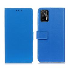  Realme GT 5G - Solid L&auml;der Fodral - Bl&aring;