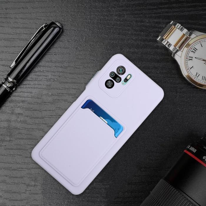 Bild 6,  Xiaomi Redmi Note 10S - TPU Skal Med Kortfack - Lila