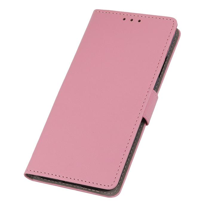 Bild 5,  Realme GT 5G - Solid Läder Fodral - Rosa