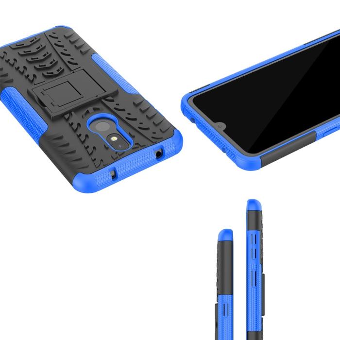 Bild 3,  Nokia 3.2 - Ultimata stöttåliga skalet med stöd - Blå
