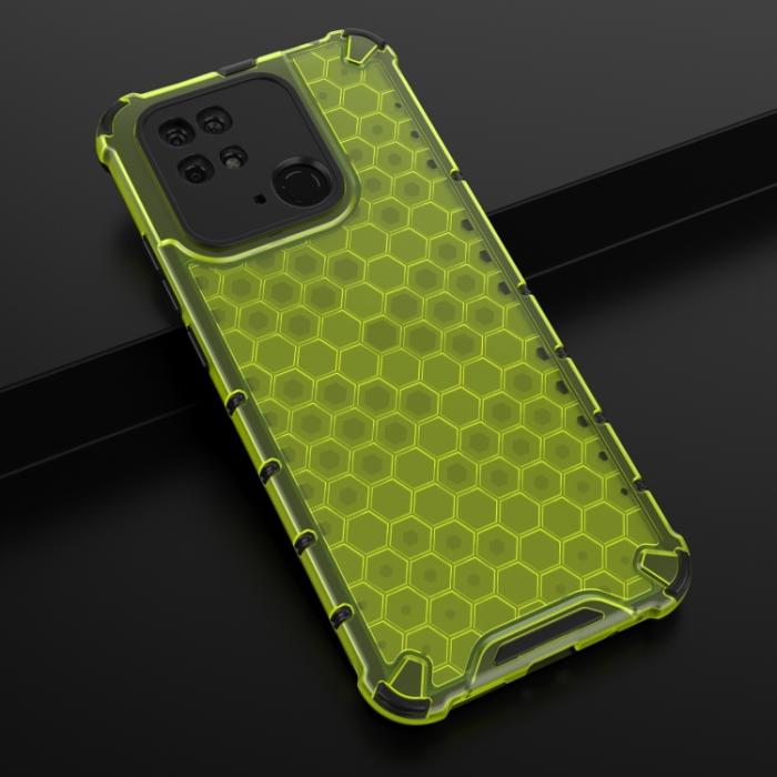 Bild 5,  Xiaomi Redmi 10C Skal Armor Honeycomb Grön