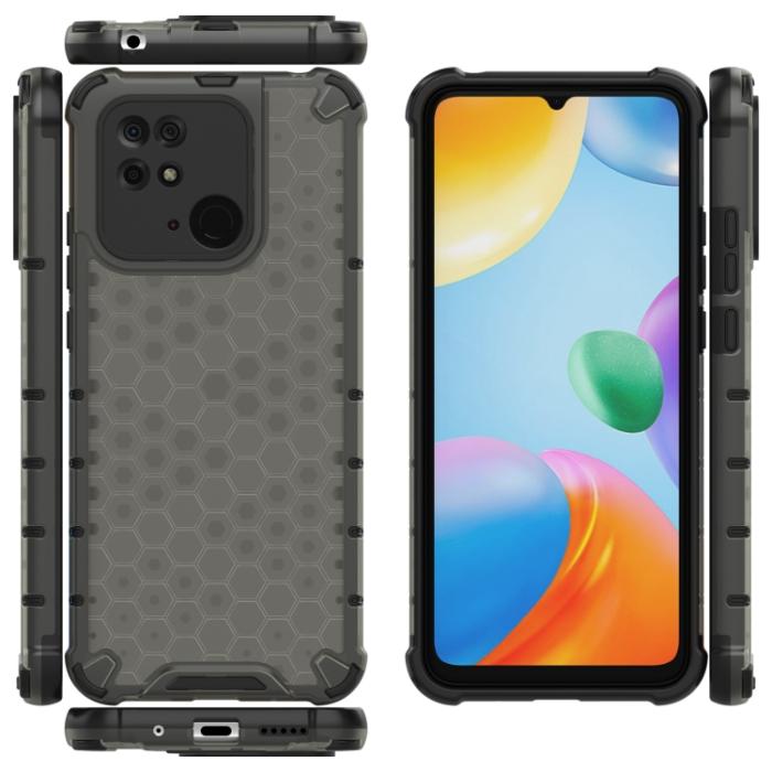 Bild 2,  Xiaomi Redmi 10C Skal Armor Honeycomb Svart