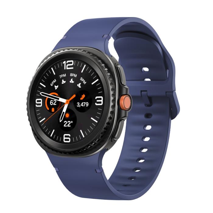 Bild 3, KALEBOL KALEBOL Galaxy Watch 8 46/44/40 mm Armband Silikon Mörk Blå