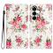  Samsung Galaxy A37 5G Fodral Med Tryck Rosa Blommor