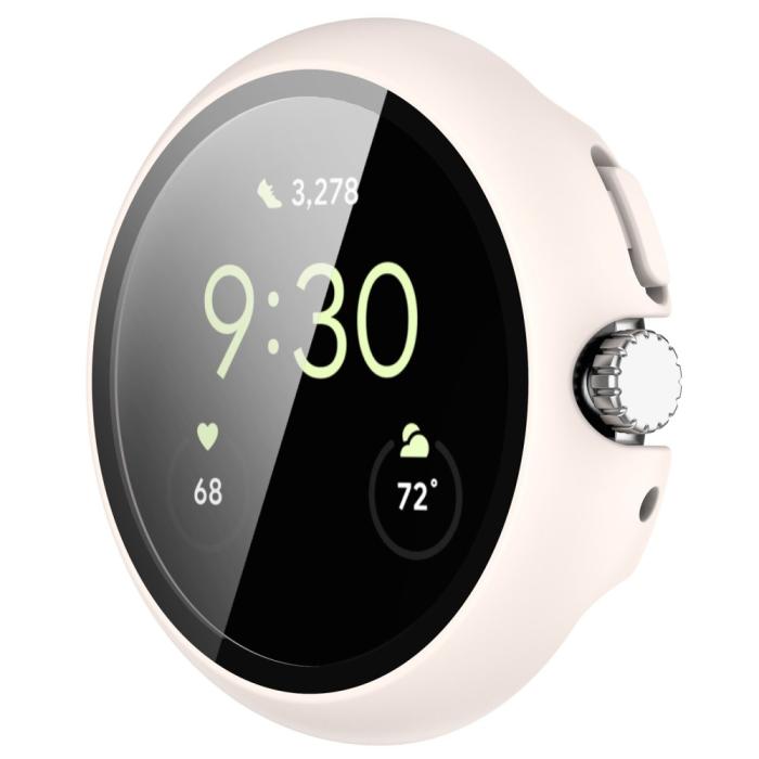Bild 4,  Google Pixel Watch / Watch 2 Skal Med Härdat Glas Vit