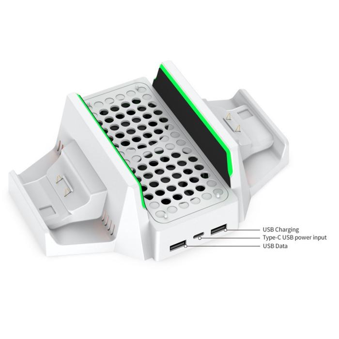 Bild 6, DOBE DOBE Xbox S/X Laddningsställ Med Laddare, Kylkning Och Batteripaket
