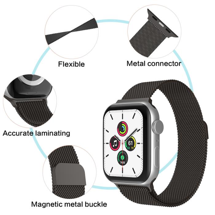Bild 5, ColorPop ColorPop Milanese Loop Metall Armband Apple Watch 38/40/41/42 mm