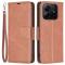  Xiaomi Redmi Note 14 4G Fodral Läder Solid Shark Brun