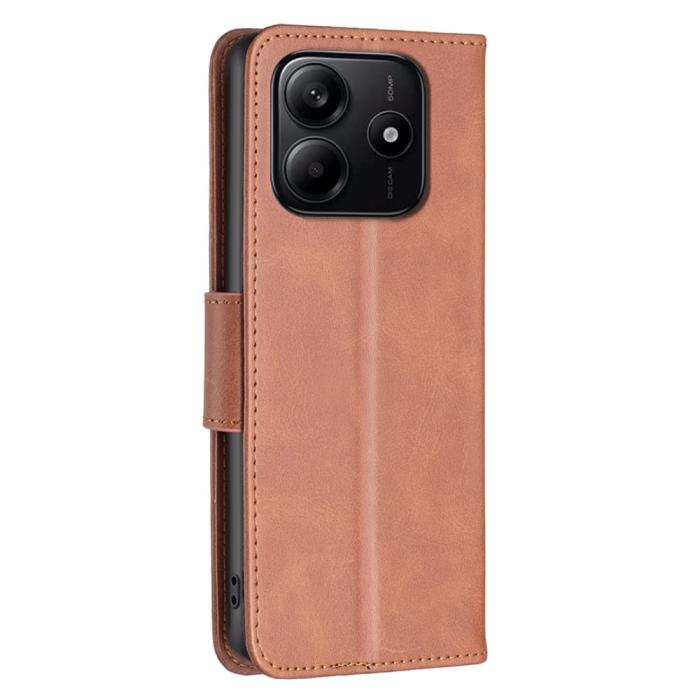 Bild 5,  Xiaomi Redmi Note 14 4G Fodral Läder Solid Shark Brun