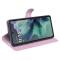  Motorola Moto G35 5G Fodral Litchi Läder Ljus Rosa