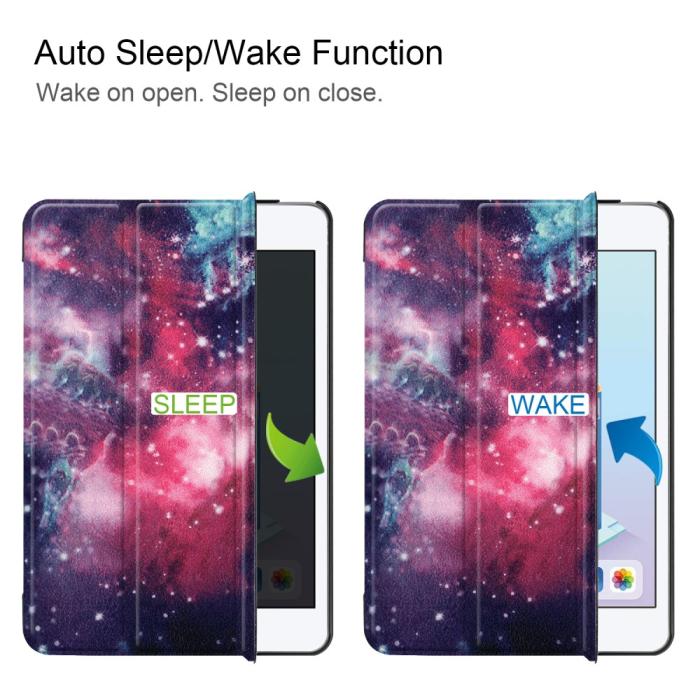 Bild 4,  iPad Mini (2019) - Slimfit Tri-Fold Fodral - Cosmic Space