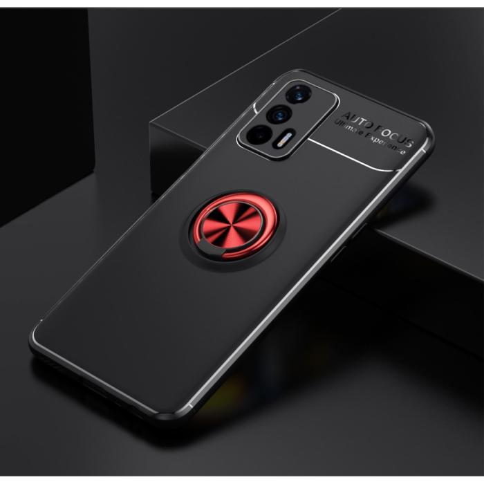 Bild 2,  Realme GT 5G - Ring Skal - Svart/Röd