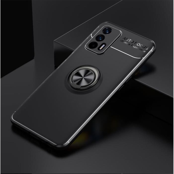 Bild 3,  Realme GT 5G - Ring Skal - Svart/Röd