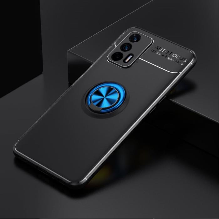 Bild 2,  Realme GT 5G - Ring Skal - Svart/Blå