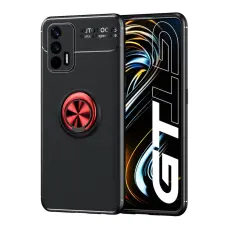  Realme GT 5G - Ring Skal - Svart/R&ouml;d