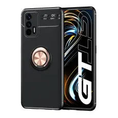  Realme GT 5G - Ring Skal - Svart/Ros&eacute;guld