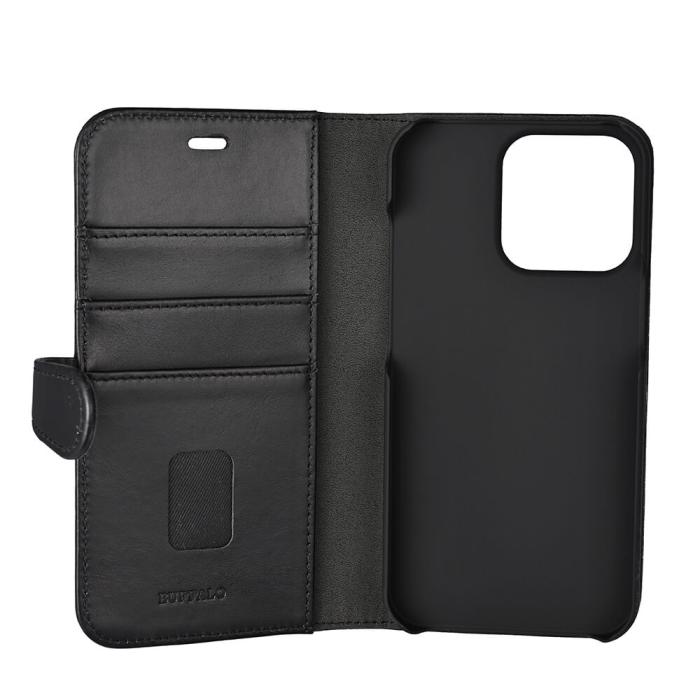 Bild 4, Buffalo Buffalo iPhone 13 Pro Fodral 2in1 Äkta Läder Svart