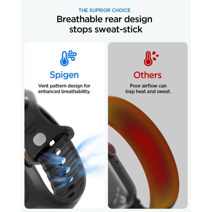 Bild 2, Spigen Spigen Apple Watch 49 mm Skal / Armband Liquid Air 'Pro'