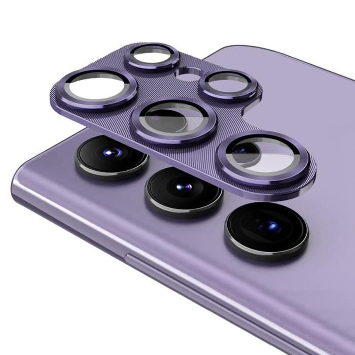 Bild 2, ENKAY ENAKY Galaxy S25 Ultra Linsskydd Aluminium Härdat Glas Grå