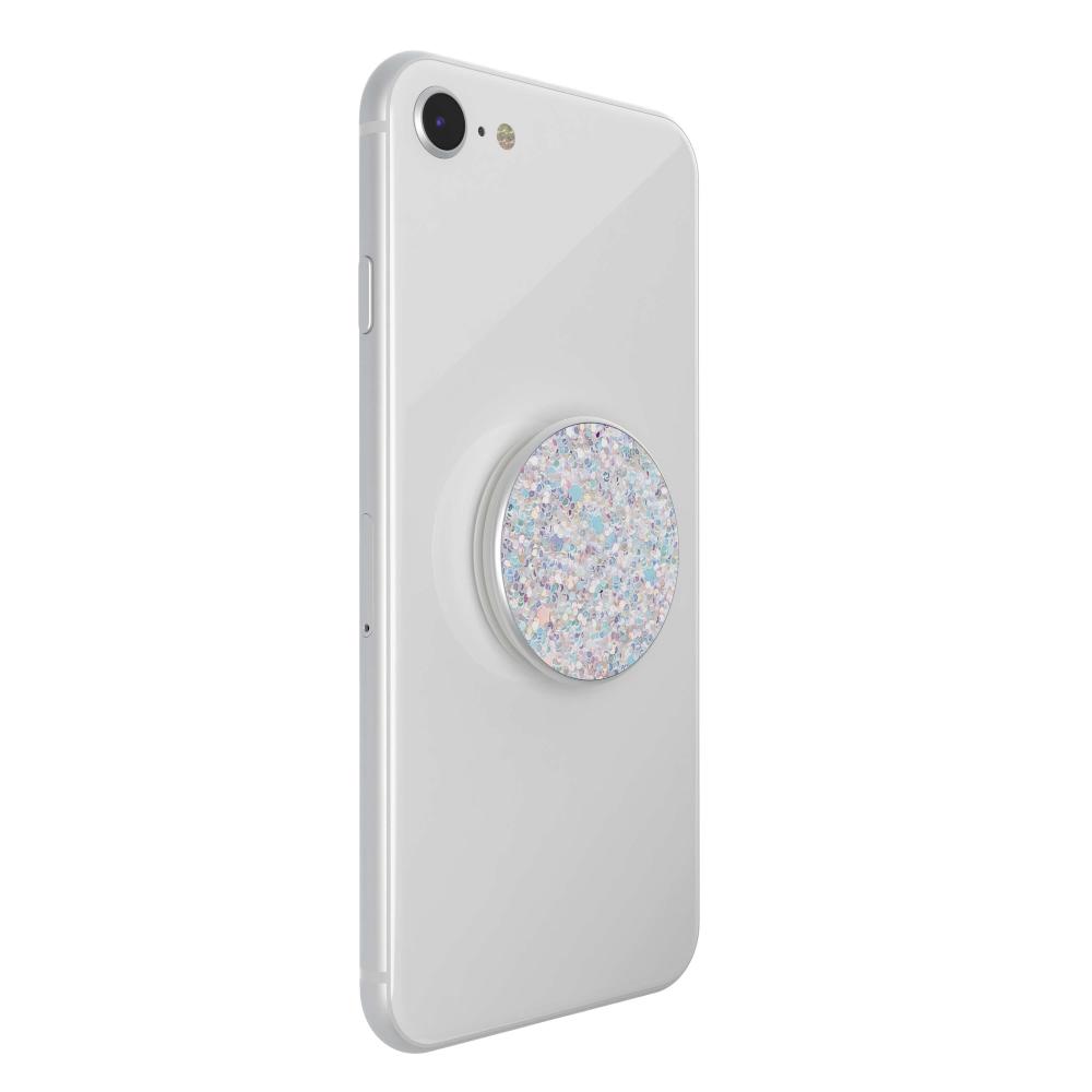 PopSockets PopSockets Avtagbart Grip med Ställfunktion Premium Sparkle Snow White