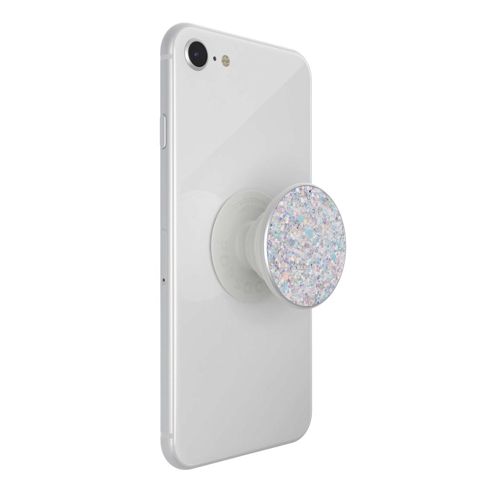 PopSockets PopSockets Avtagbart Grip med Ställfunktion Premium Sparkle Snow White