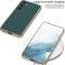 GKK GKK Galaxy S24 Plus Skal Hybrid Electroplate Kolfiber Textur
