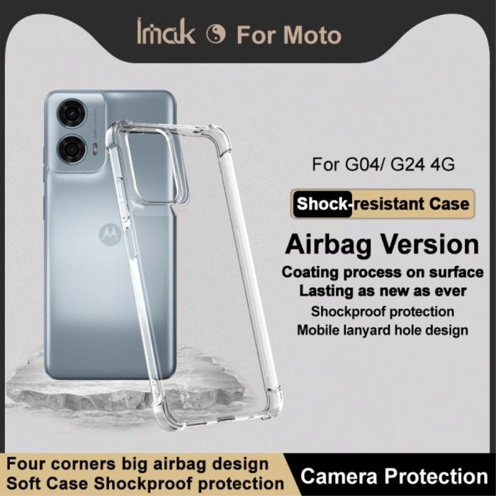 Bild 3, IMAK IMAK Motorola Moto G04 4G/G24 4G TPU Skal Transparent