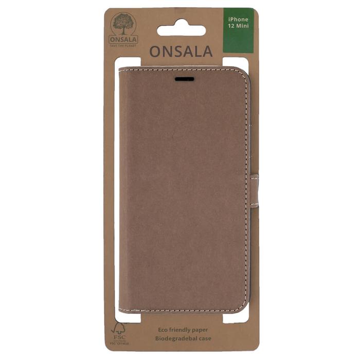 Bild 2, Onsala ONSALA iPhone 12 Mini Fodral ECO Brun