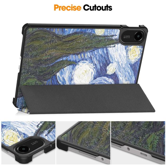Bild 6,  Xiaomi Redmi Pad 2 Fodral Tri-Fold Brush Painting