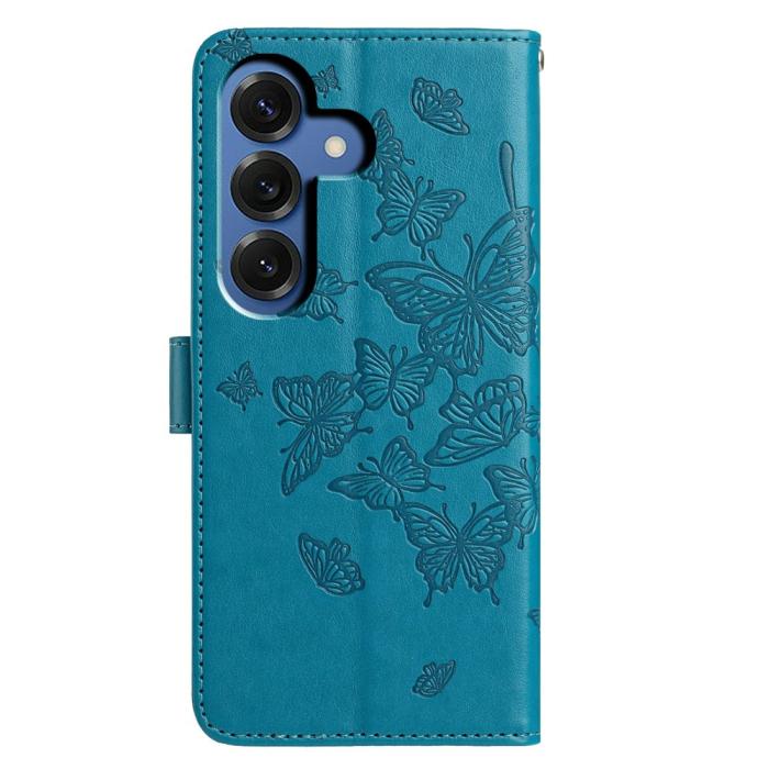 Bild 5,  Samsung Galaxy S26 Fodral Fjäril Tryck Blå