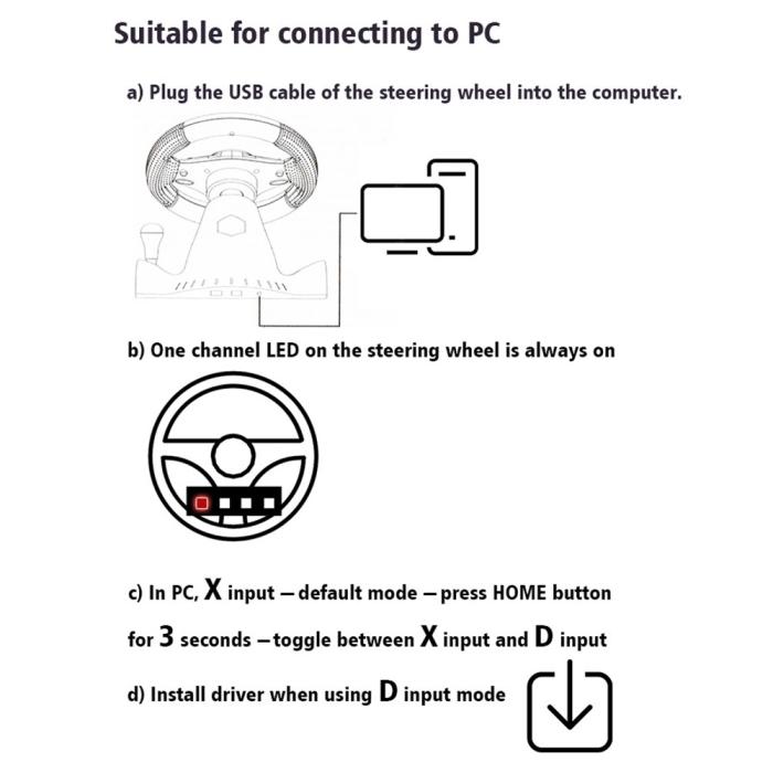 Bild 6, DATA FROG DATA FROG Gamingratt & Pedal För PS4/PS3/SWITCH/XB/PC Svart