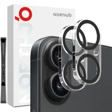 NORTHJO NORTHJO iPhone 17 2-PACK Linsskydd H&auml;rdat Glas