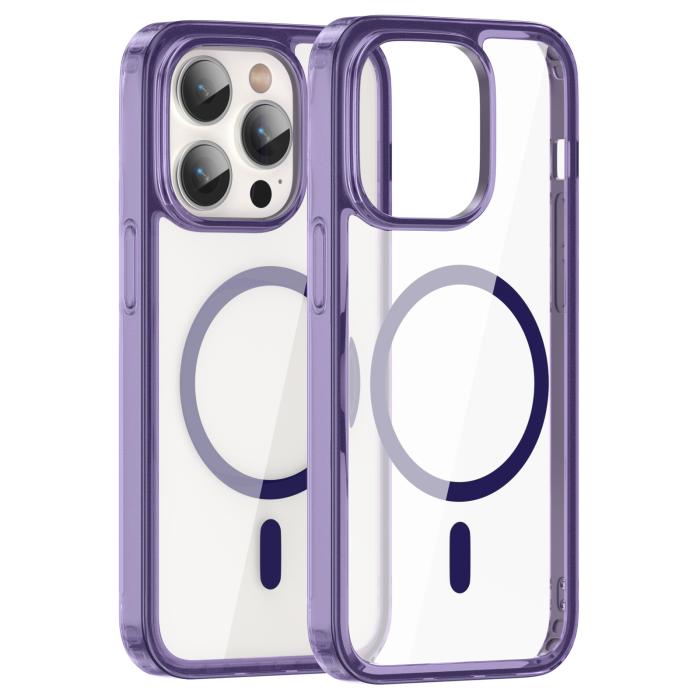 Bild 2, ColorPop ColorPop iPhone 14 Pro Skal CH MagSafe Transparent/Lila