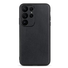  Samsung Galaxy S23 Ultra Skal &Auml;kta L&auml;der Svart