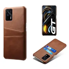 KSQ Realme GT 5G - KSQ Skal Med Kortfack - Brun