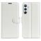 Samsung Galaxy A54 5G Fodral Litchi Läder Vit