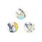 PopSockets PopSockets 3-PACK Avtagbara MINI Grip White Marble Glam