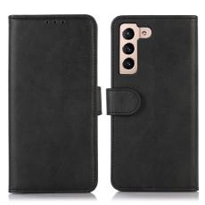  Samsung Galaxy S23 Fodral L&auml;der Svart
