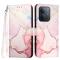 Xiaomi Redmi 15C Fodral Läder Marmor Roséguld