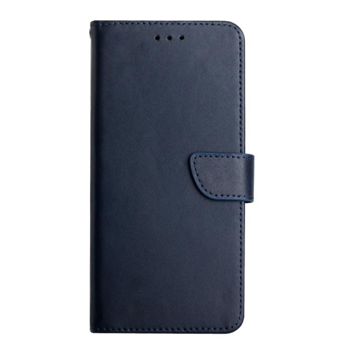Bild 2,  Motorola Moto G52/G82 Fodral Äkta Läder Nappa Textur Blå