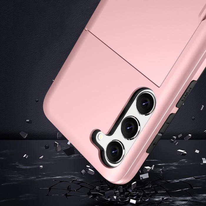 Bild 3,  Samsung Galaxy S23 Plus Skal Med Kortfack Mörk Grön