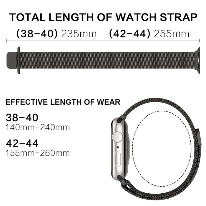 Bild 4, ColorPop ColorPop Milanese Loop Metall Armband Apple Watch 42/44/45/46/49 mm