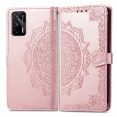  Realme GT 5G - Mandala L&auml;der Fodral - Ros&eacute;guld