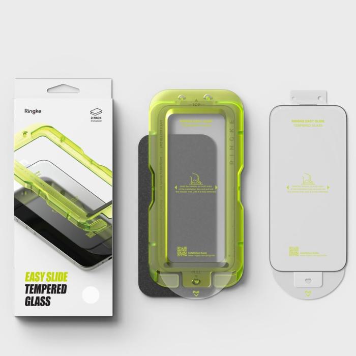 Bild 6, Ringke Ringke iPhone Air 2-PACK Easy Slide Skärmskydd Härdat Glas