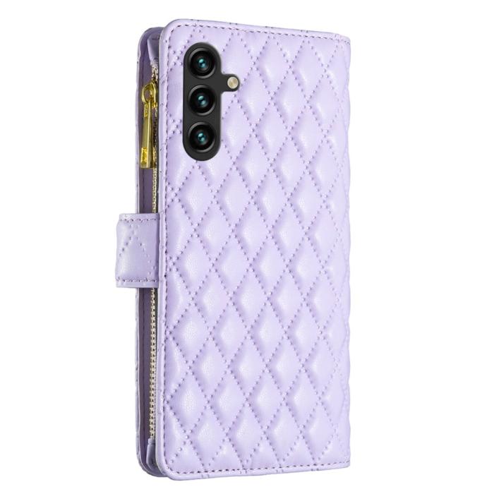Bild 6, BINFEN BINFEN Galaxy A35 5G Fodral Diamond Multifunktionell Lila