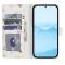  Samsung Galaxy A57 5G Fodral Rhombus Läder Blommor Vit