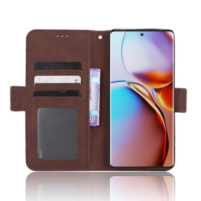 Bild 2,  Motorola Edge 40 Pro 5G Fodral Med Avtagbart Kortfodral Brun