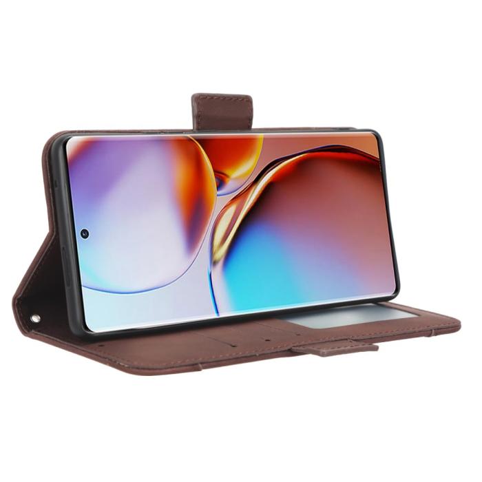Bild 3,  Motorola Edge 40 Pro 5G Fodral Med Avtagbart Kortfodral Brun